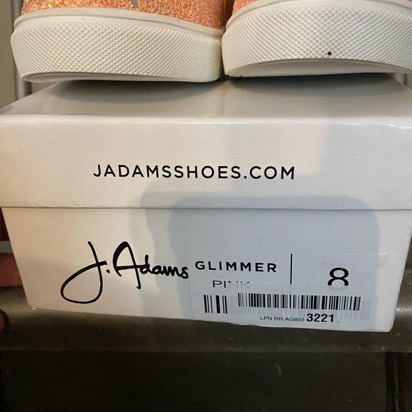 J.Adams sneaker, pink glitter, womens sz8 NIB - Picture 6 of 6